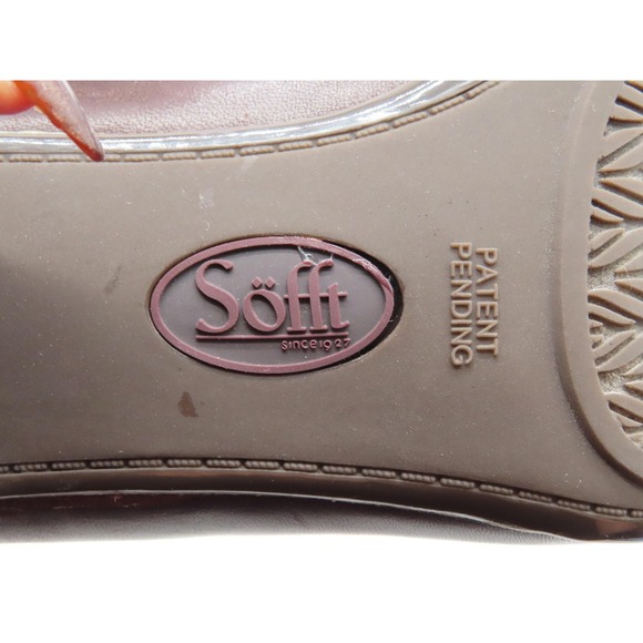 Sofft Shoes Womens Size 8 Brown Leather Loafer Block Heel Horsebit Comfort - Picture 9 of 11